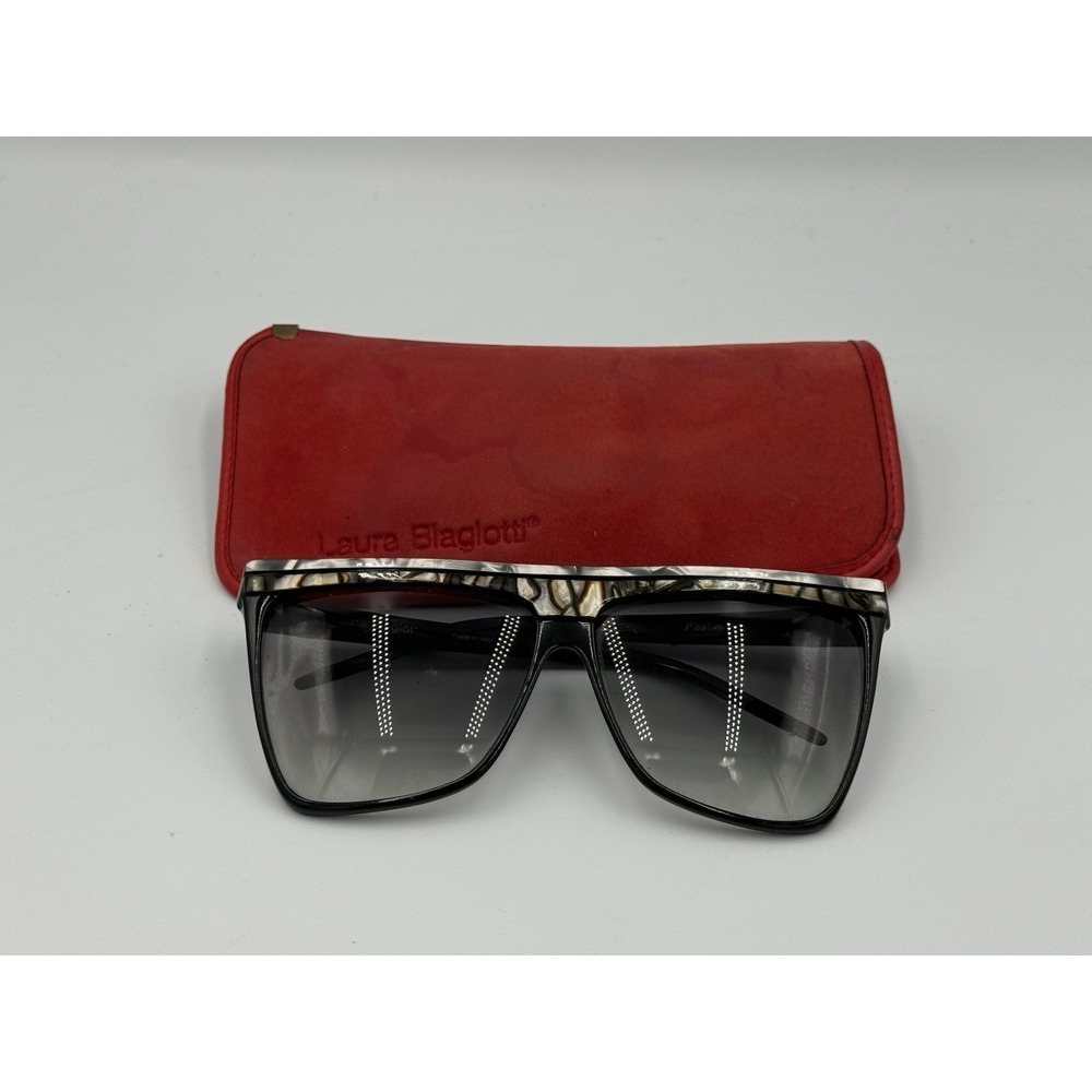 Vintage Laura Biagiotti Oversized Eyeglasses Frame P25-260L Italy LB Logo RX